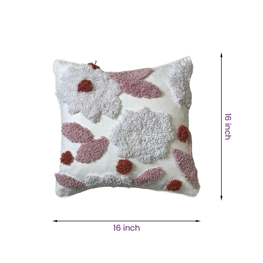8a5a1e-8b.myshopify.com Handmade Cotton Tufted Cushion-Decorative Pillow For Sofa, Bed Or Lounge 16x16 inch | FCU0028