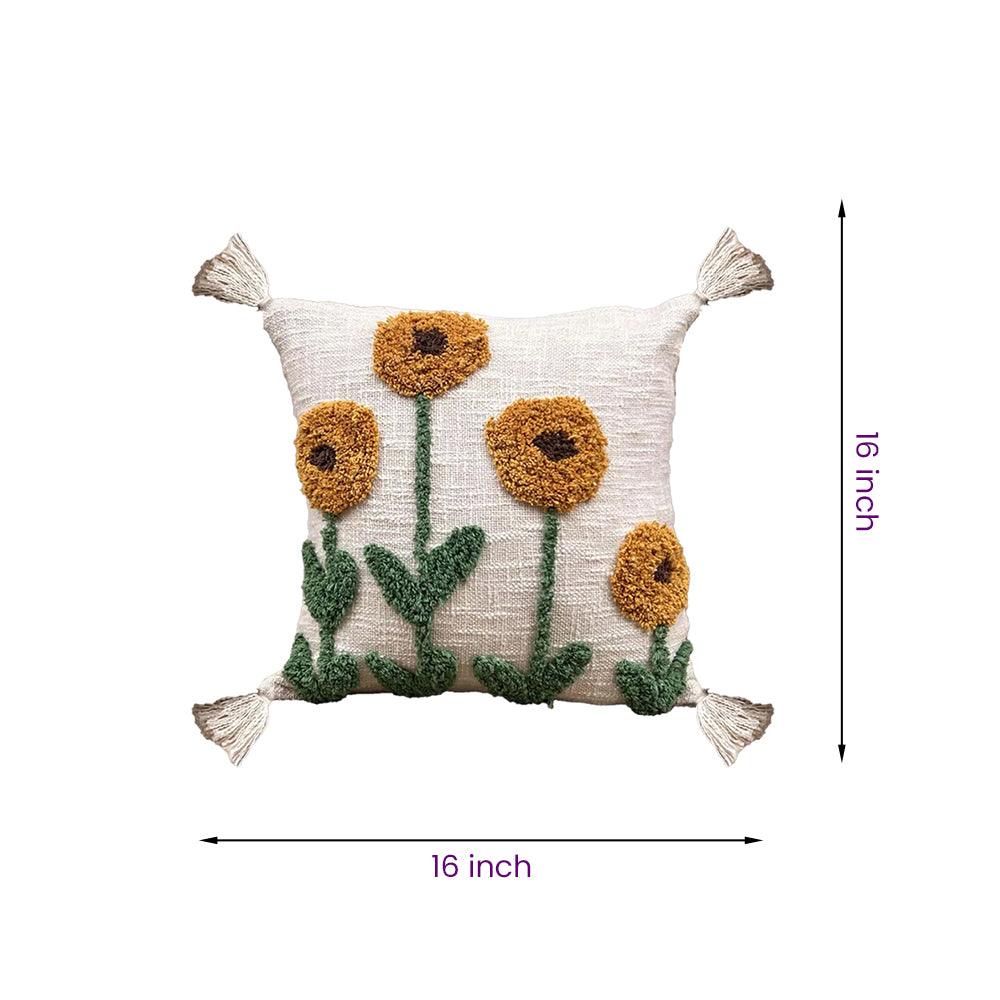 8a5a1e-8b.myshopify.com Handmade Cotton Tufted Cushion-Decorative Pillow For Sofa,Bed Or Lounge 16x16 inch | FCU0001