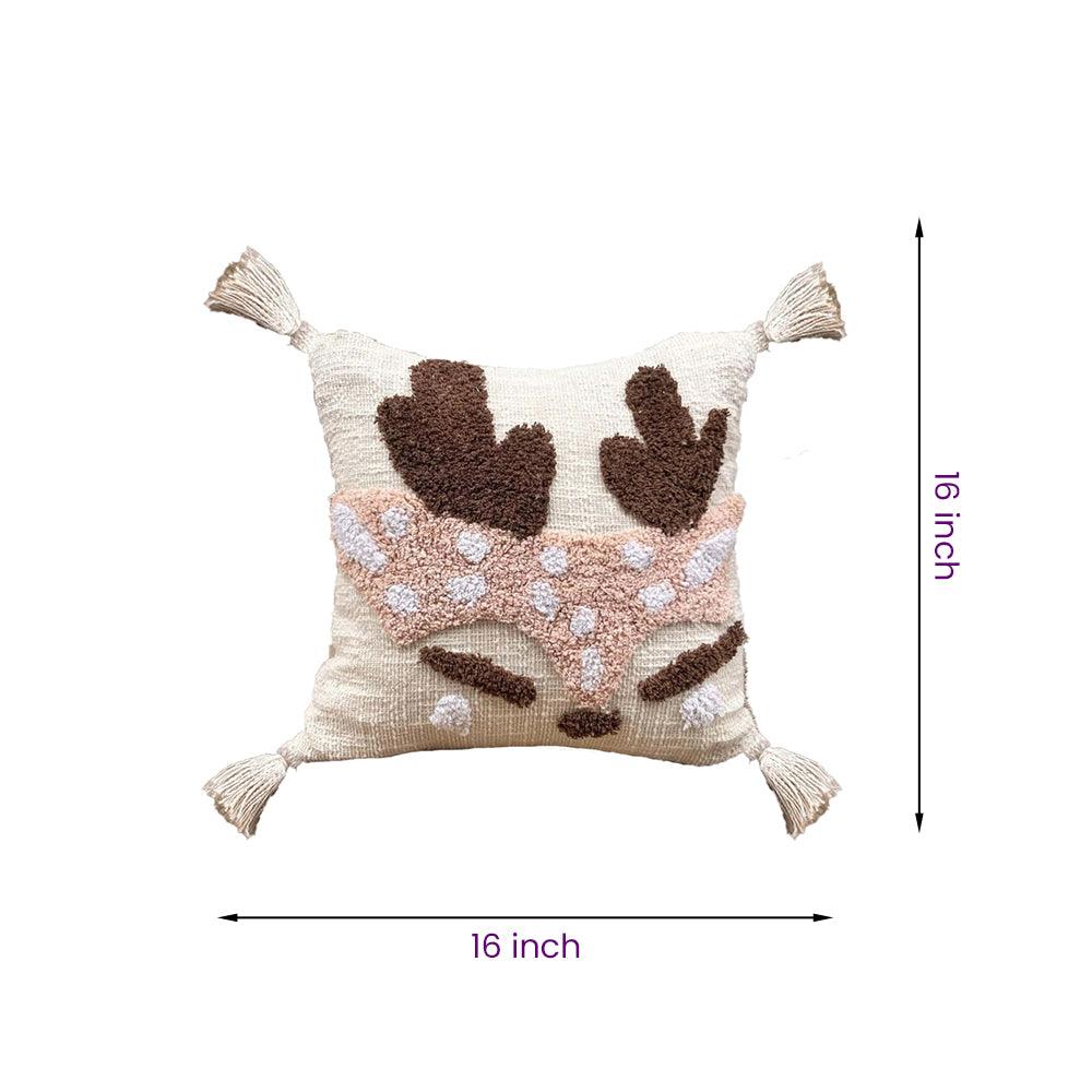 8a5a1e-8b.myshopify.com Handmade Cotton Tufted Cushion-Decorative Pillow For Sofa, Bed Or Lounge 16x16 inch | FCU0021