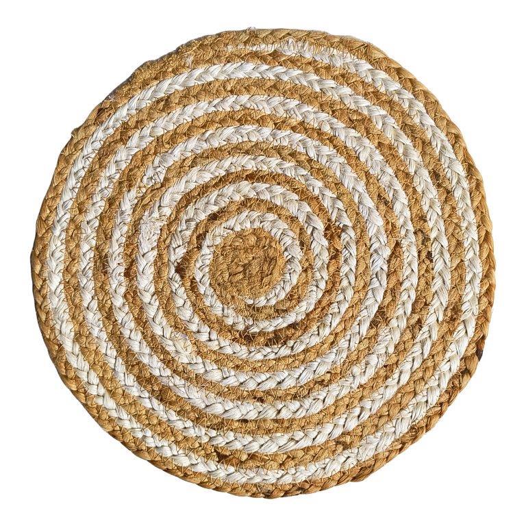 8a5a1e-8b.myshopify.com Water Hyacinth Placemat Set of 6 Jute Plate Mats NonSlip Boho Braided 12x12 Inch | FPMP001