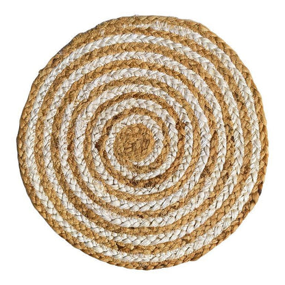 8a5a1e-8b.myshopify.com Water Hyacinth Placemat Set of 6 Jute Plate Mats NonSlip Boho Braided 12x12 Inch | FPMP001