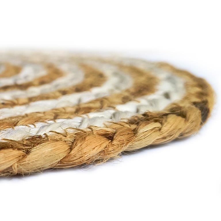 8a5a1e-8b.myshopify.com Water Hyacinth Placemat Set of 6 Jute Plate Mats NonSlip Boho Braided 12x12 Inch | FPMP001