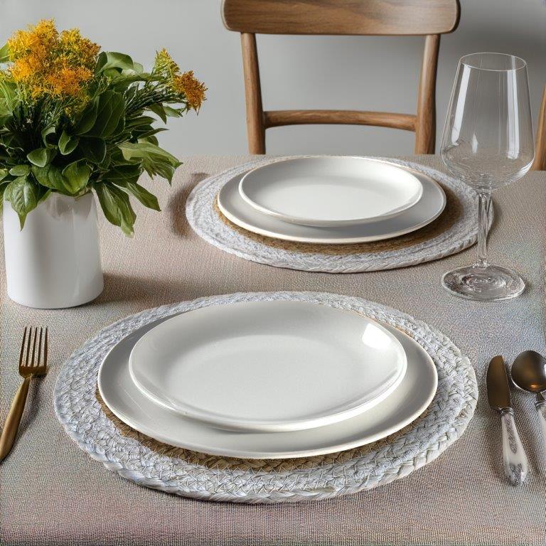 8a5a1e-8b.myshopify.com Water Hyacinth Placemat Set of 6 Jute Plate Mats NonSlip Boho Braided 12x12 Inch | FPMP004