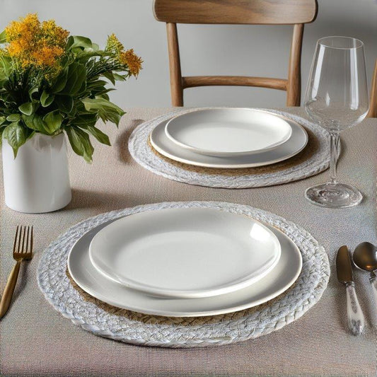 8a5a1e-8b.myshopify.com Water Hyacinth Placemat Set of 6 Jute Plate Mats NonSlip Boho Braided 12x12 Inch | FPMP004