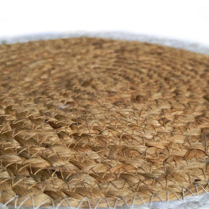 8a5a1e-8b.myshopify.com Water Hyacinth Placemat Set of 6 Jute Plate Mats NonSlip Boho Braided 12x12 Inch | FPMP004