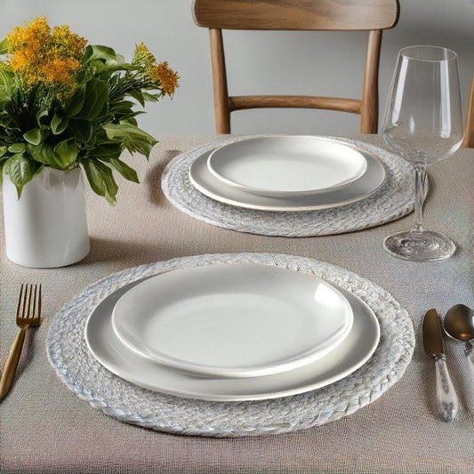 8a5a1e-8b.myshopify.com Water Hyacinth Placemat Set of 6 Jute Plate Mats NonSlip Boho Braided 12x12 Inch | FPMP002