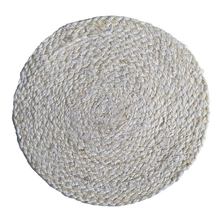 8a5a1e-8b.myshopify.com Water Hyacinth Placemat Set of 6 Jute Plate Mats NonSlip Boho Braided 12x12 Inch | FPMP002