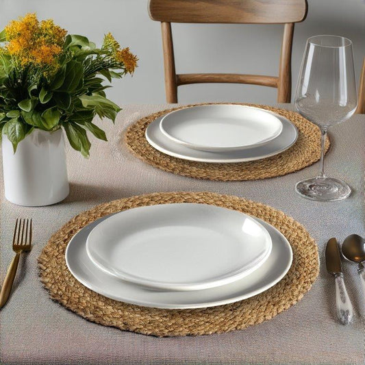 8a5a1e-8b.myshopify.com Water Hyacinth Placemat Set of 6 Jute Plate Mats NonSlip Boho Braided 12x12 Inch | FPMP003
