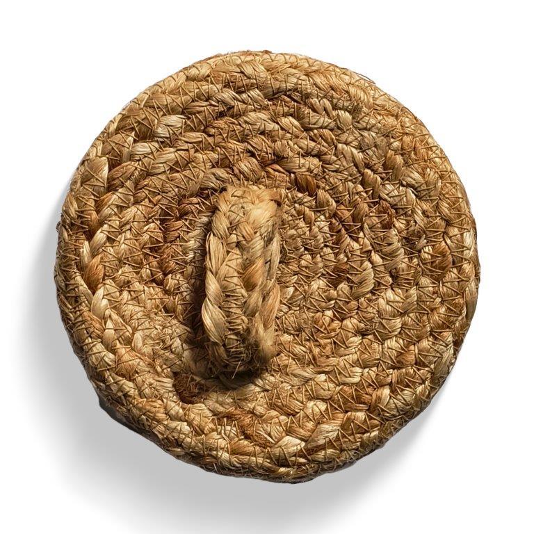 8a5a1e-8b.myshopify.com Water Hyacinth Placemats Set of 6 Jute Table Mats Farmhouse Boho Style 6x6 Inch | FPMG002