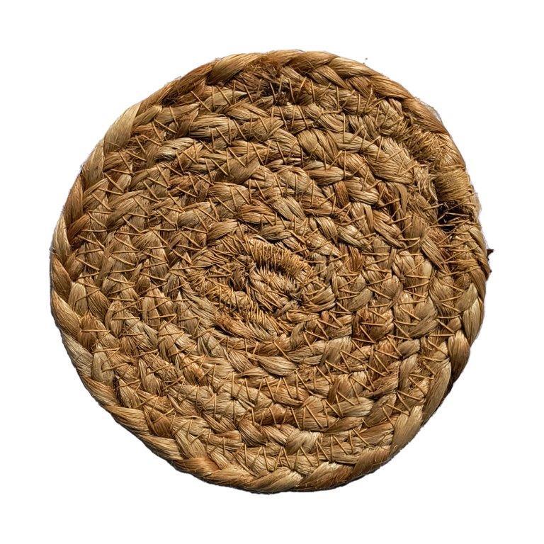 8a5a1e-8b.myshopify.com Water Hyacinth Placemats Set of 6 Jute Table Mats Farmhouse Boho Style 6x6 Inch | FPMG002