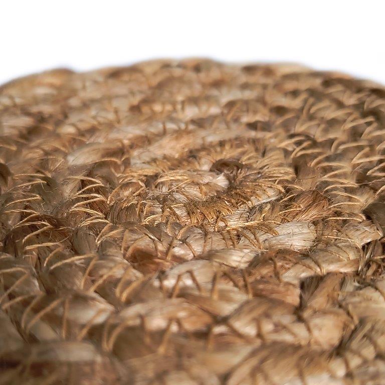 8a5a1e-8b.myshopify.com Water Hyacinth Placemats Set of 6 Jute Table Mats Farmhouse Boho Style 6x6 Inch | FPMG002