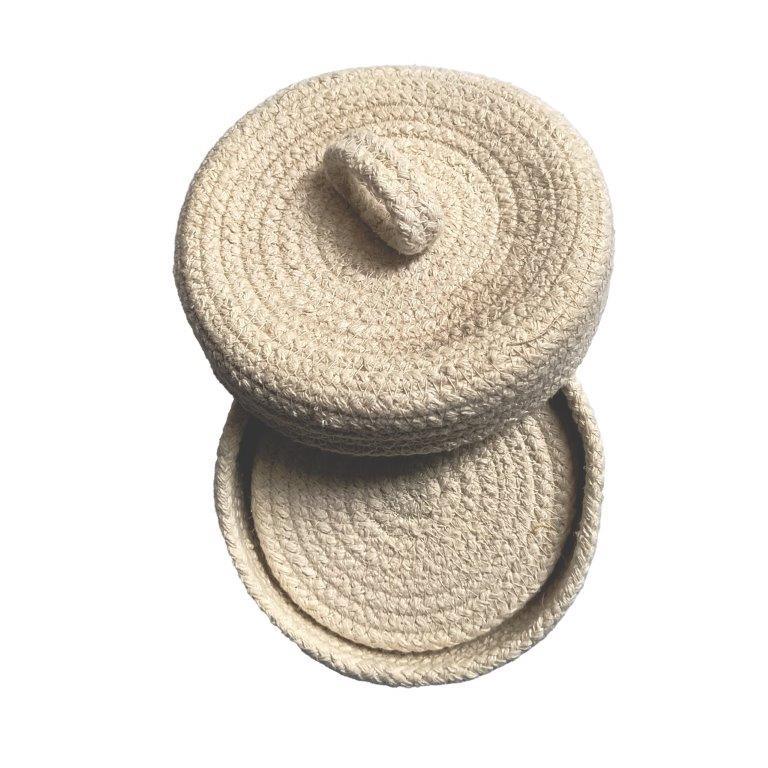 8a5a1e-8b.myshopify.com Water Hyacinth Placemats Set of 6 Jute Table Mats Farmhouse Boho Style 6x6 Inch | FPMG003