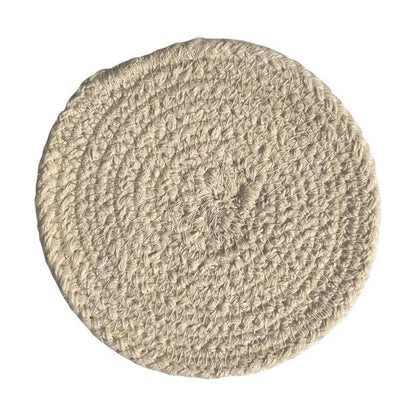 8a5a1e-8b.myshopify.com Water Hyacinth Placemats Set of 6 Jute Table Mats Farmhouse Boho Style 6x6 Inch | FPMG003