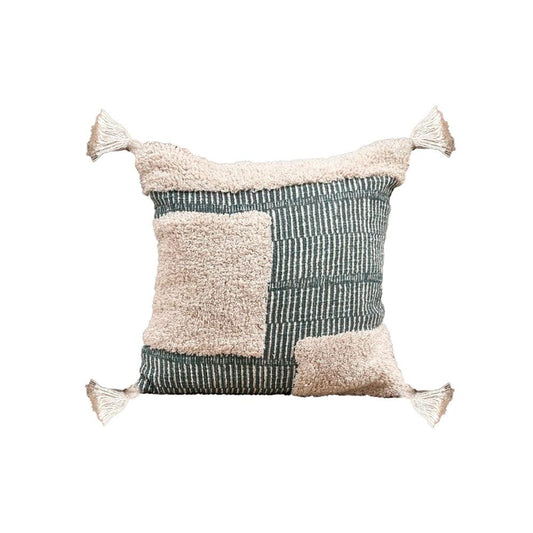 8a5a1e-8b.myshopify.com Handmade Cotton Tufted Cushion-Decorative Pillow For Sofa, Bed Or Lounge 16x16 inch | FCU0004