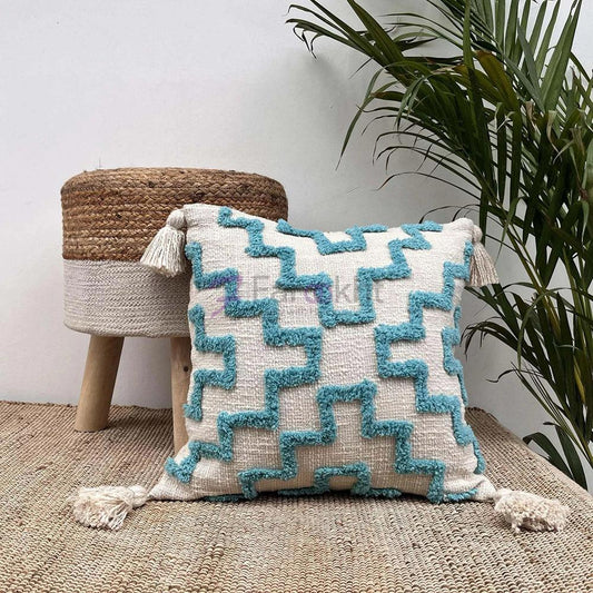 8a5a1e-8b.myshopify.com Handmade Cotton Tufted Cushion-Decorative Pillow For Sofa, Bed Or Lounge 16x16 inch | FCU0020