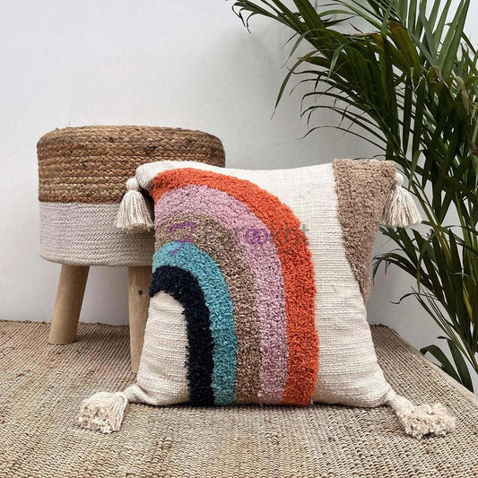 8a5a1e-8b.myshopify.com Handmade Cotton Tufted Cushion-Decorative Pillow For Sofa, Bed Or Lounge 16x16 inch | FCU0023