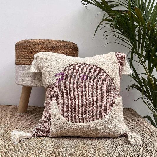 8a5a1e-8b.myshopify.com Handmade Cotton Tufted Cushion-Decorative Pillow For Sofa, Bed Or Lounge 16x16 inch | FCU0026
