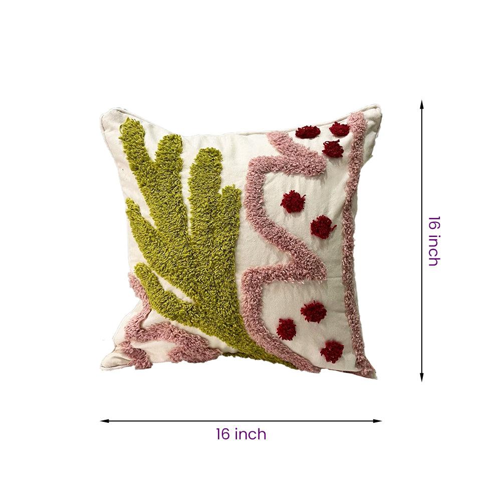 8a5a1e-8b.myshopify.com Handmade Cotton Tufted Cushion-Decorative Pillow For Sofa,Bed Or Lounge 16x16 inch | FCU0003