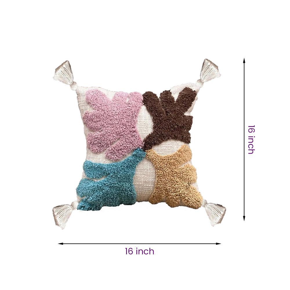 8a5a1e-8b.myshopify.com Handmade Cotton Tufted Cushion-Decorative Pillow For Sofa, Bed Or Lounge 16x16 inch | FCU0027